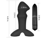 Lovetoy 10 Modlu Titreşimli Silikon Prostat Anal Plug-LV2602