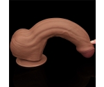Lovetoy Brown King Size Hareketli Dış Yüzey Ultra Yumuşak 29 Cm Realistik Penis
