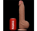 Lovetoy Brown King Size Hareketli Dış Yüzey Ultra Yumuşak 29 Cm Realistik Penis