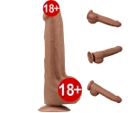 Lovetoy Brown King Size Hareketli Dış Yüzey Ultra Yumuşak 29 Cm Realistik Penis