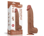 Lovetoy Brown King Size Hareketli Dış Yüzey Ultra Yumuşak 36 Cm Realistik Penis