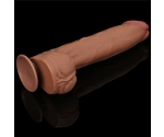 Lovetoy Brown King Size Hareketli Dış Yüzey Ultra Yumuşak 36 Cm Realistik Penis