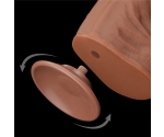 Lovetoy Brown King Size Hareketli Dış Yüzey Ultra Yumuşak 36 Cm Realistik Penis