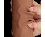 Lovetoy Brown King Size Hareketli Dış Yüzey Ultra Yumuşak 36 Cm Realistik Penis