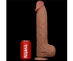 Lovetoy Brown King Size Hareketli Dış Yüzey Ultra Yumuşak 36 Cm Realistik Penis
