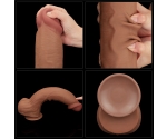 Lovetoy Brown King Size Hareketli Dış Yüzey Ultra Yumuşak 36 Cm Realistik Penis