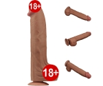 Lovetoy Brown King Size Hareketli Dış Yüzey Ultra Yumuşak 36 Cm Realistik Penis