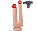 Lovetoy Double Anal ve Vajinal Çift Katmanlı Ultra Yumuşak Realistik Kemerli Penis