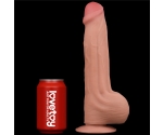 Lovetoy King Size Hareketli Dış Yüzey Özel Seri Ultra Yumuşak 29 Cm Realistik Kemerli Penis