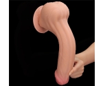 Lovetoy King Size Hareketli Dış Yüzey Özel Seri Ultra Yumuşak 29 Cm Realistik Kemerli Penis