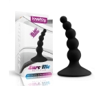 Lovetoy Lure Me Silikon Boğumlu 10 Cm Siyah Anal Plug
