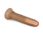 Lovetoy Nature Cock Serisi Özel Çift Dokulu 18 cm Esmer Realistik Penis