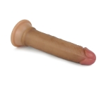 Lovetoy Nature Cock Serisi Özel Çift Dokulu 18 cm Esmer Realistik Penis