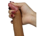 Lovetoy Nature Cock Serisi Özel Çift Dokulu 18 cm Esmer Realistik Penis