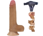 Lovetoy Nature Cock Serisi Özel Çift Katmanlı 18 cm  Esmer Realistik Kemerli Penis Lovetoy Nature Cock Serisi Özel Çift Katmanlı 18 cm  Esmer Realistik Kemerli Penis