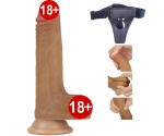Lovetoy Nature Cock Serisi Özel Çift Katmanlı 18 cm  Esmer Realistik Kemerli Penis Lovetoy Nature Cock Serisi Özel Çift Katmanlı 18 cm  Esmer Realistik Kemerli Penis