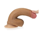 Lovetoy Nature Cock Serisi Özel Çift Katmanlı 18 cm  Esmer Realistik Penis