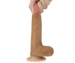 Lovetoy Nature Cock Serisi Özel Çift Katmanlı 18 cm  Esmer Realistik Penis