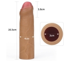 Lovetoy Nature-Extender Serisi Ultra Esnek Özel Silikonlu Sünnetsiz Esmer  Penis Kılıfı