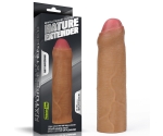 Lovetoy Nature-Extender Serisi Ultra Esnek Özel Silikonlu Sünnetsiz Esmer  Penis Kılıfı