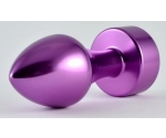 Lovetoy Purple Metal Taşlı Anal Plug 8 Cm