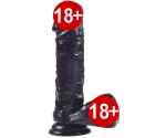 Lovetoy Siyah 20 cm Jel Dokulu Dildo ( LV1073 )