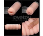 Lovetoy Virgin Skin Gerçekçi Dokuda Çift Taraflı Oral ve Vajinal Mastürbator