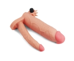 Lovetoy X-Tender 21 Cm Realistik 7.6 Cm Uzatmalı Double Penis Kılıfı-LV314102