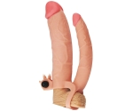 Lovetoy X-Tender 21 Cm Realistik 7.6 Cm Uzatmalı Double Penis Kılıfı-LV314102