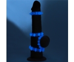Lumino Play Fosforlu 4 Farklı Tasarımlı Penis Halkaları Seti