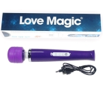 Magic Wand 20 Hızlı Şarjlı Mor Masaj ve Orgazm Vibratör + 2 Başlık 