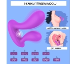 Mento Çift Uçlu Anal ve Vajinal 9 Modlu Titreşimli Kumandalı Giyilebilen Vibratör Mento Çift Uçlu Anal ve Vajinal 9 Modlu Titreşimli Kumandalı Giyilebilen Vibratör