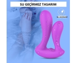 Mento Çift Uçlu Anal ve Vajinal 9 Modlu Titreşimli Kumandalı Giyilebilen Vibratör Mento Çift Uçlu Anal ve Vajinal 9 Modlu Titreşimli Kumandalı Giyilebilen Vibratör