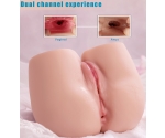 Mig Titreşimli Silikon Yarım Vücut Vajina Mastürbatör