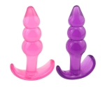 Mor Boğumlu Jel Dokulu Anal Plug Mor Boğumlu Jel Dokulu Anal Plug