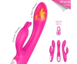Naughty Klitoris ve G-Bölgesi Uyarıcı Akıllı Isıtma Modlu Şarjlı Rabbit Vibratör