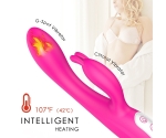 Naughty Klitoris ve G-Bölgesi Uyarıcı Akıllı Isıtma Modlu Şarjlı Rabbit Vibratör
