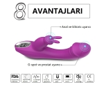 Naughty 7 Modlu Titreşimli G-Bölgesi ve Klitoris Uyarıcı Rabbit Vibratör