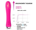 Otomatik Isınabilen 9 Modlu Titreşimli Su Geçirmez Şarjlı Vibratör