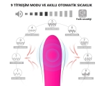 Otomatik Isınabilen 9 Modlu Titreşimli Su Geçirmez Şarjlı Vibratör