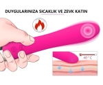Otomatik Isınabilen 9 Modlu Titreşimli Su Geçirmez Şarjlı Vibratör