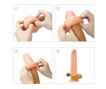 Özel Seri Ultra Gerçekci Titreşimli 5 Cm Uzatmalı Penis Kılıfı