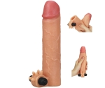 Özel Seri Ultra Gerçekci Titreşimli 5 Cm Uzatmalı Penis Kılıfı
