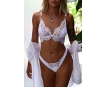 Özel Tasarım Sütyen Külot Takım Beyaz