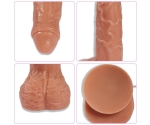 Parkar 18 Cm Oynar Başlı 6 Mod ve 6 Hıza Sahip Realistik Kemerli Penis