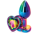 Rainbow Küçük Boy Cok Renkli Taşlı Jewellery Metal Anal Plug