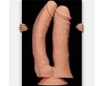 Realistic Mega Double Ultra Kalın Dildo 30 Cm Çift Başlı Dİldo