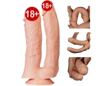 Realistic Mega Double Ultra Kalın Dildo 30 Cm Çift Başlı Dİldo