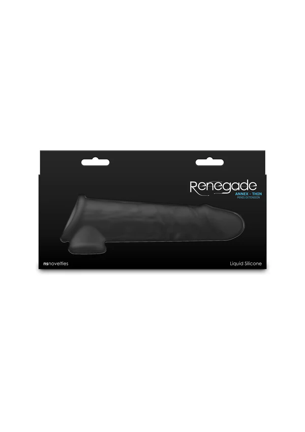 Renegade Annex Thin 19 Cm Siyah Realistik Penis Kılıfı