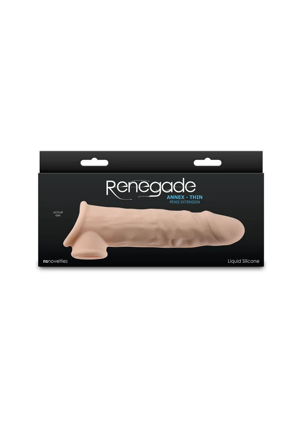 Renegade Annex Thin 19 Cm Testis Tutuşlu Gerçekçi Penis Kılıfı